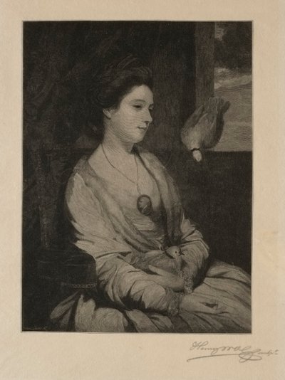 Güvercinli Kız. by Henry Wolf