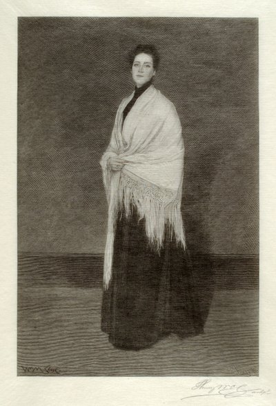 Beyaz Şallı Kadın by Henry Wolf