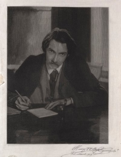 Robert Louis Stevenson, 1909. by Henry Wolf