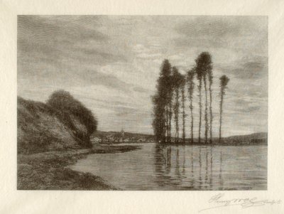 Seine Nehri Manzarası (Rüzgarların Harpı) by Henry Wolf