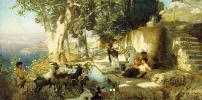 Kuyuda Güneşli Öğleden Sonra, by Henryk Siemieradzki