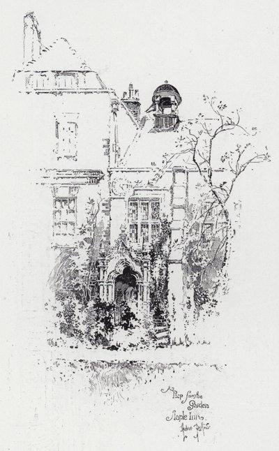 Bahçeden Bir Bakış, Staple Inn (gravür) by Herbert (after) Railton
