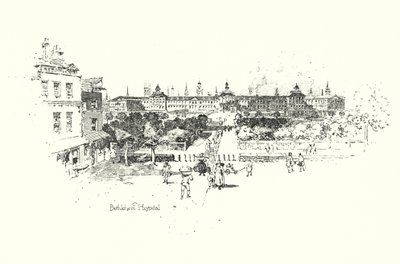 Bethlehem Hastanesi, Londra (lito) by Herbert (after) Railton