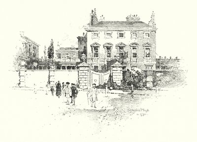 Chesterfield House, Londra, 1790 (lito) by Herbert (after) Railton