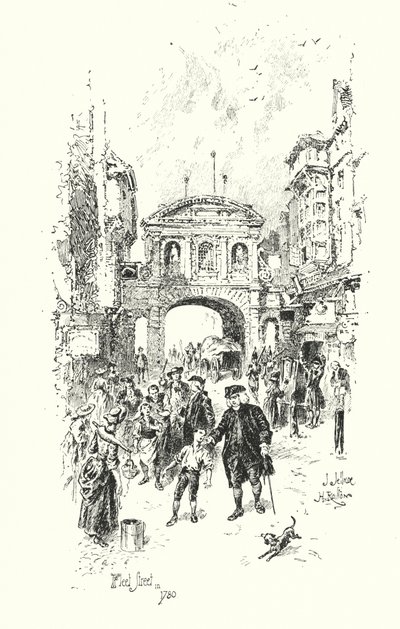 Dr Johnson, Fleet Street, Londra, 1780