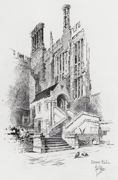 Giriş Sundurması (gravür) by Herbert (after) Railton