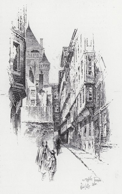 Orta Tapınak Yolu (gravür) by Herbert (after) Railton