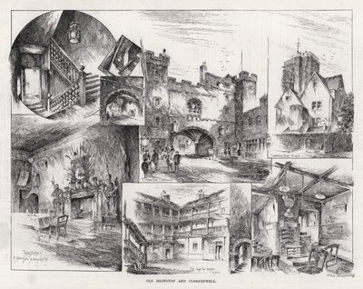 Eski Islington ve Clerkenwell (gravür) by Herbert (after) Railton