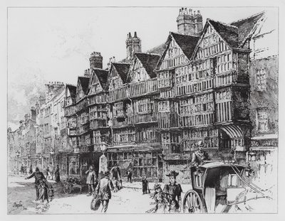 Staple Inn (gravür) by Herbert (after) Railton