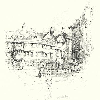 Staple Inn, Londra (taş) by Herbert (after) Railton