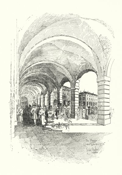 Piazza, Covent Garden, Londra by Herbert (after) Railton