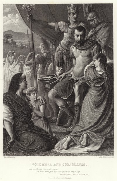 Volumnia ve Coriolanus, Coriolanus, Perde V, Sahne III by Herbert Alfred Bone