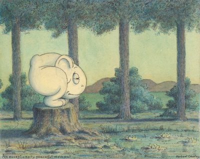 Olağanüstü huzurlu bir an, c.1910 by Herbert E. Crowley