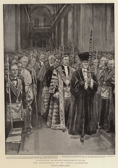 Aziz Paul Katedrali'nin İki Yüzüncü Yıldönümü by Herbert Johnson