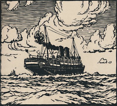 Denizde Buharlı Pişirici, 1919 by Herbert Kerr Rooke