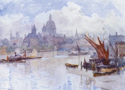 Blackfriars Reach (renkli taş) by Herbert Menzies (after) Marshall