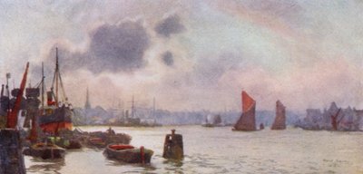 Lavender Wharf (renkli taş) by Herbert Menzies (after) Marshall