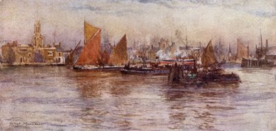Limehouse Reach (renkli taş) by Herbert Menzies (after) Marshall