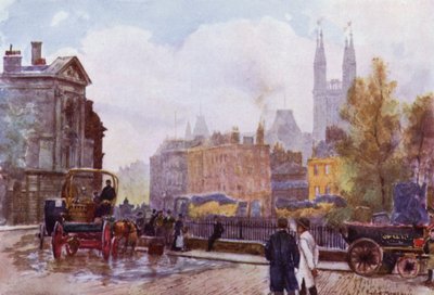 Aziz Bartholomew Meydanı (renkli taş) by Herbert Menzies (after) Marshall