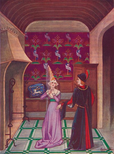 Bir İç Mekan. On Beşinci Yüzyıl Sonları, 1926 by Herbert Norris