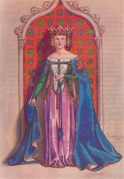 Kraliçe Phillippa 1350, 1926 by Herbert Norris