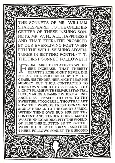 Riccardi Press: Sonnets of Shakespeare