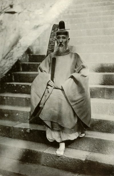 Bir Şinto Rahibi, 1910. by Herbert Ponting
