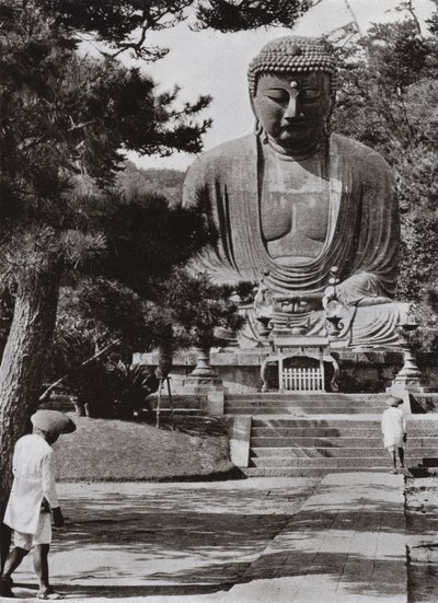 Amida, Buda (s/b fotoğraf) by Herbert Ponting