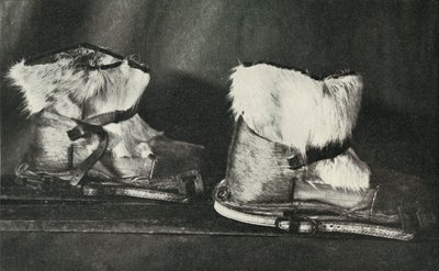 Finnesko, Yukarıda Gösterilen Kayak Ayakkabılarıyla Donatılmış, c19101913, 1913 by Herbert Ponting