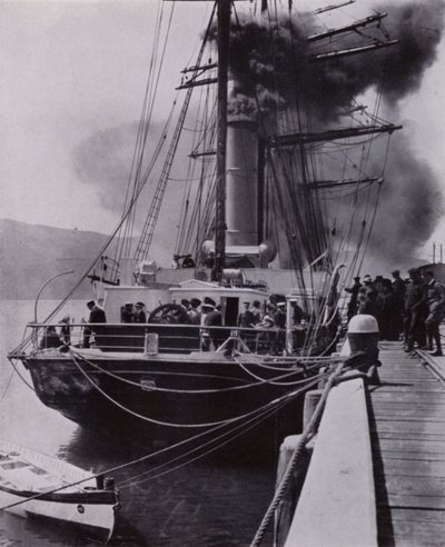 "Küçük gemi, yolculuğunun son aşamasında Port Chalmers
