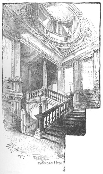 Merdiven, Ashburnham Evi, 1890 by Herbert Railton