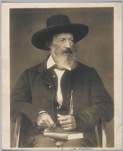 Lord Tennyson (jelatin gümüşü fotoğraf) by Herbert Rose Barraud