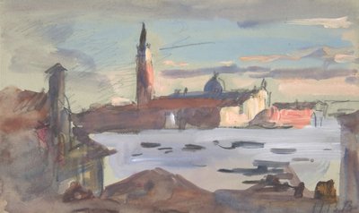 San Giorgio Maggiore, Venedik, 1840-1906. by Hercules Brabazon Brabazon