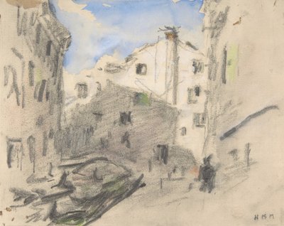 Venedik Sokak Sahnesi, 19. yüzyıl. by Hercules Brabazon Brabazon