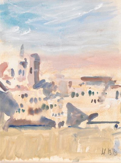 Bir kasabanın görünümü by Hercules Brabazon Brabazon
