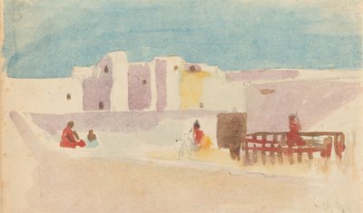 Bir Kuzey Afrika Şehrinin Duvarları. by Hercules Brabazon Brabazon
