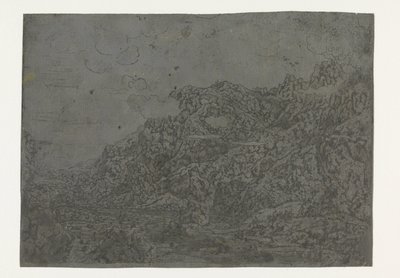 Alçak Bulutlu Kayalık Manzara Alçak Bulutlu Kayalık Vadi by Hercules Segers