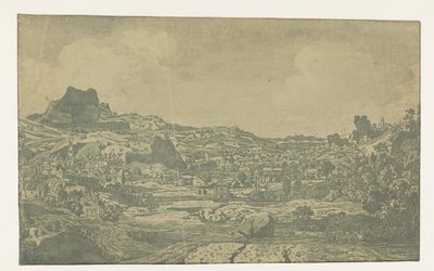 Nehirli Vadi ve Dört Kuleli Kasaba by Hercules Segers