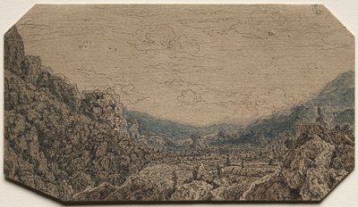 Kapalı Vadi, c. 1623-30. by Hercules Seghers