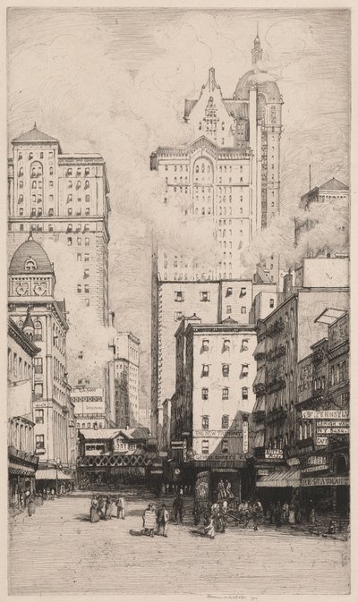 Cortland Caddesi, New York by Herman Armour Webster