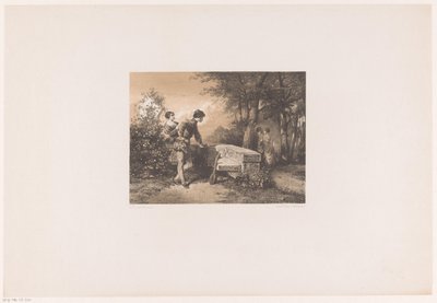 Bir parkta iki çift by Herman Frederik Carel ten Kate