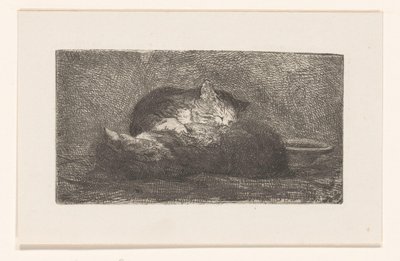 İki kedi by Herman Johannes van der Weele