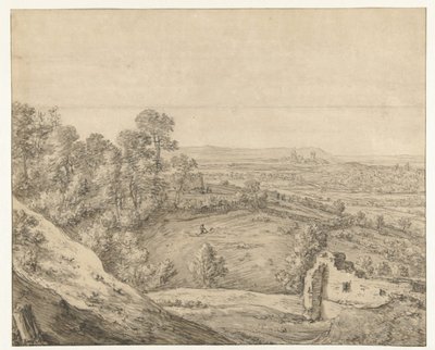 Monterberg'den Kleve'nin görünümü by Herman Saftleven