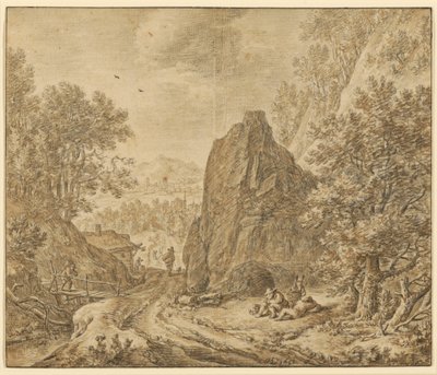 Figürlü Dağ Manzarası by Herman Saftleven the Younger