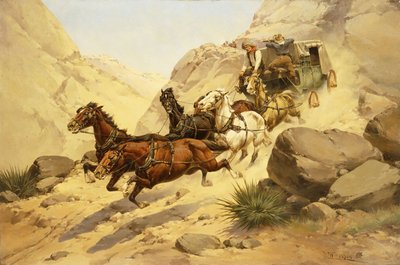 Posta arabasına saldırı, by Herman Wendleborg Hansen