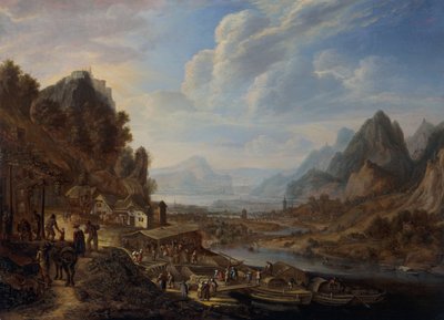 Bir Ren Nehri Manzarası by Herman the Younger Saftleven
