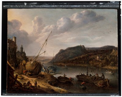 Bir Nehir Manzarası by Herman the Younger Saftleven
