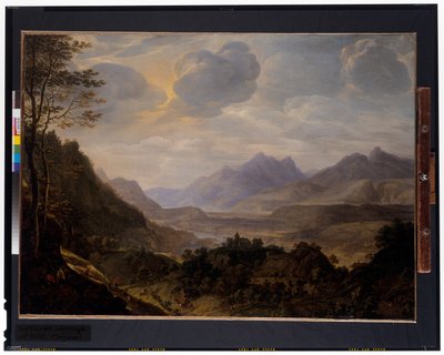 Geniş bir Ren manzarası by Herman the Younger Saftleven