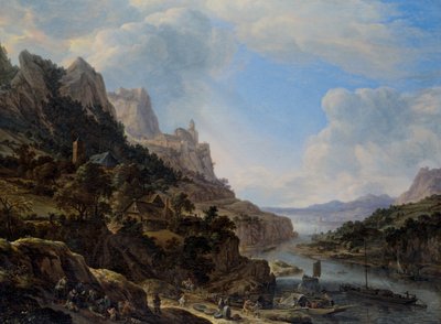 Ren Nehri ile Manzara by Herman the Younger Saftleven