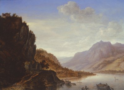 Dağlık Nehir Manzarası by Herman the Younger Saftleven